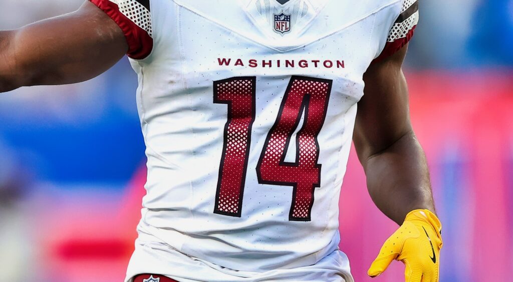 Washington Commanders jersey with the number 14 on it