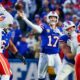 Photo of Josh Allen thoring vs. Chiefs for article on the AFC Championship Game