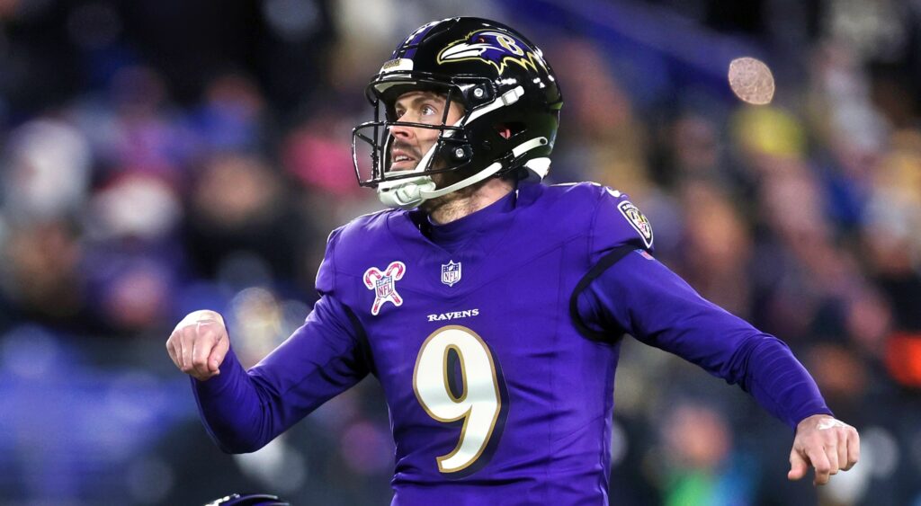 Justin Tucker in Ravens uniform