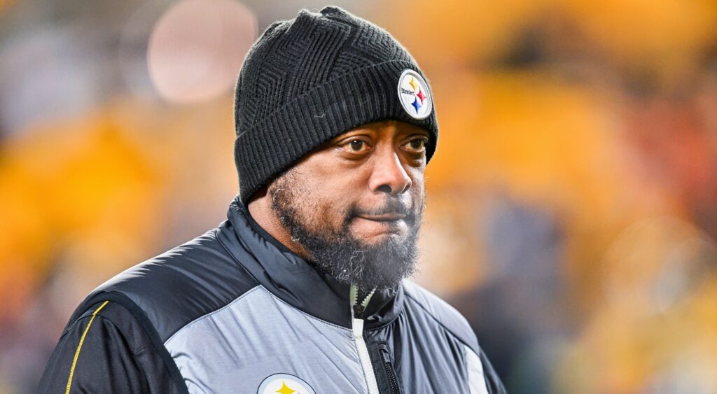 Mike Tomlin in Steelers gear