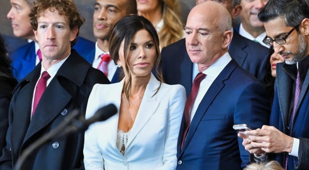 Lauren Sanchez and Jeff Bezos