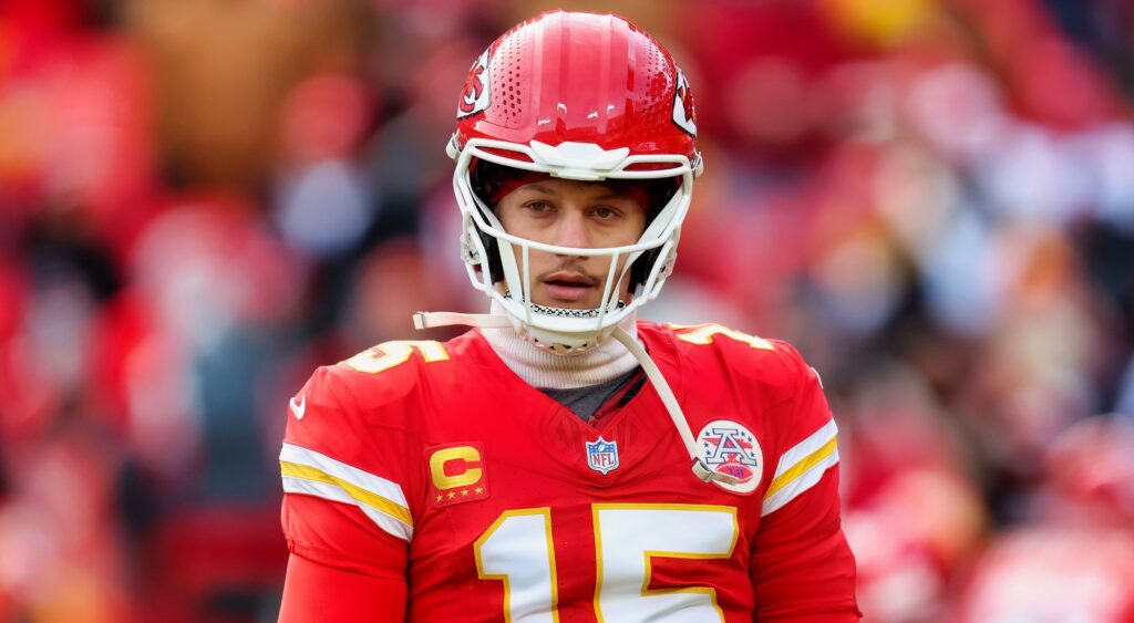 Patrick Mahomes in uniform