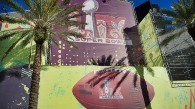 Super Bowl LIX signage