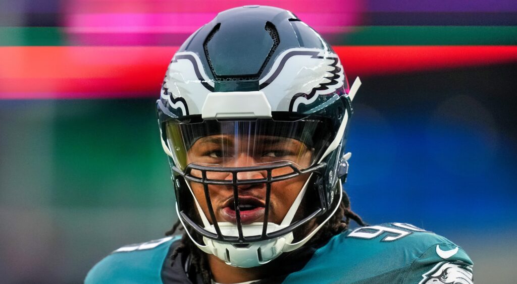 Jalen Carter in Eagles uniform