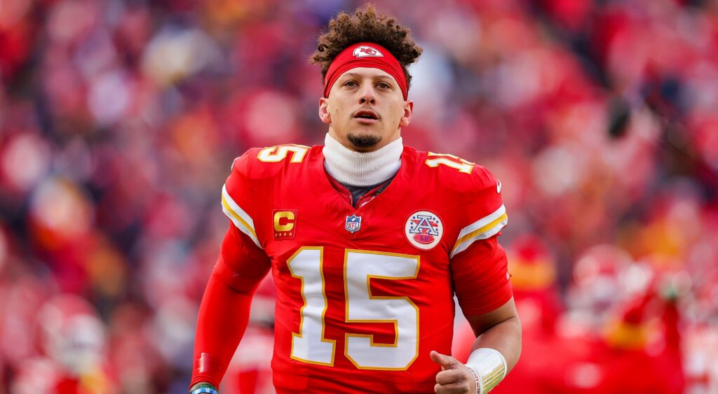 Patrick Mahomes in uniform