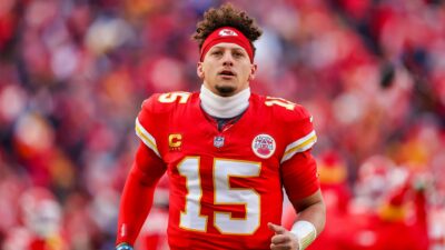 Patrick Mahomes in uniform