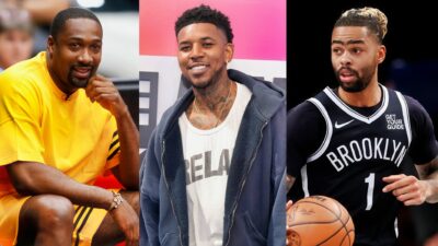 Nick Young hilariously roasts Gilbert Arenas for wearing a D'Angelo Russell jersey, igniting playful "snitch" banter online