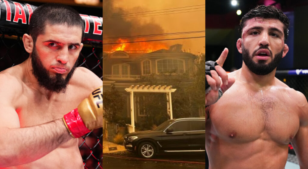 UFC 311: Islam Makhachev vs: Arman Tsarukyan In Danger Amidst Of LA Wildfire 