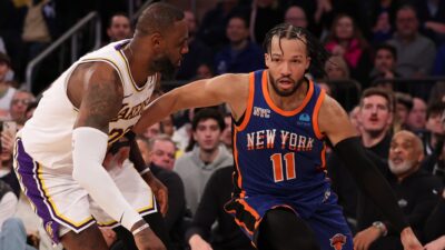 New York Knicks vs. Los Angeles Lakers game broadcasting guide