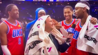 Shai Gilgeous-Alexander and his teammates pulled a hilarious prank