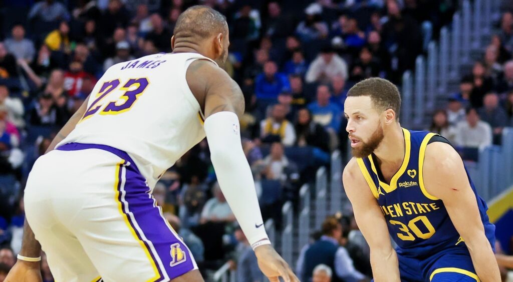 LeBron James shares strategy on stopping Stephen Curry during the Lakers' win over Golden State