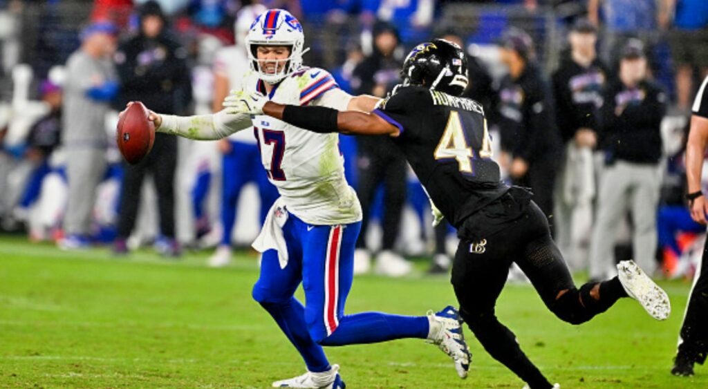 NFL Fine Marlon Humphrey For Hit on Josh Allen