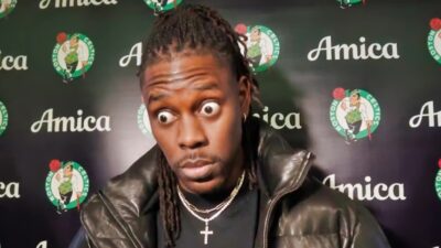 Jrue Holiday shares a weird reaction when a reporter asked a question