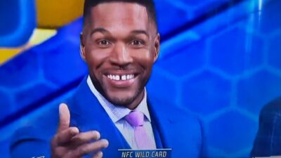 Michael Strahan smiling