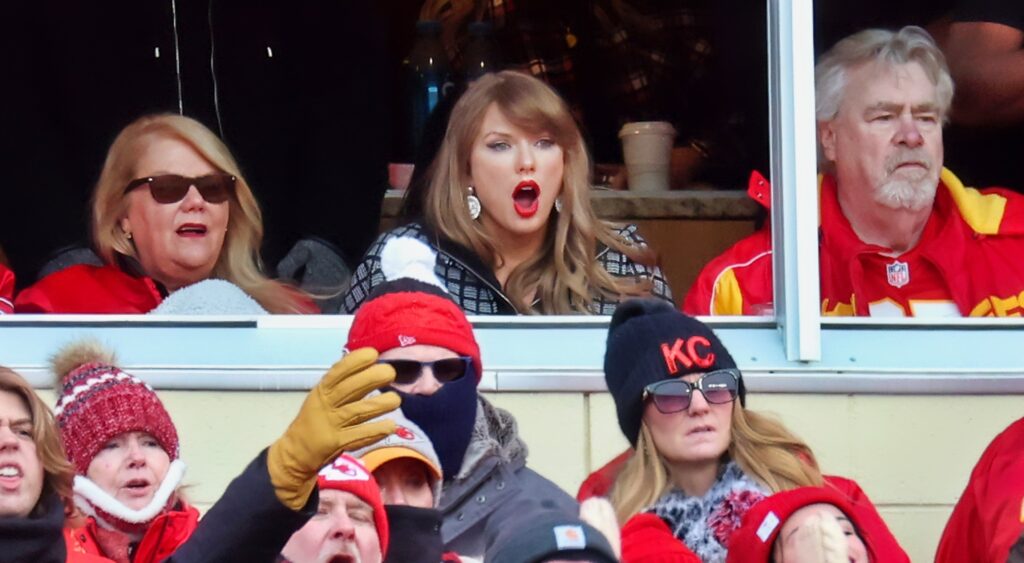 Taylor Swift at a football game