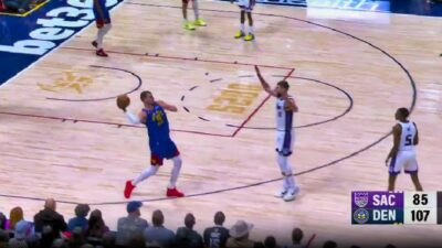 Nikola Jokic stunned everyone with his clutch one-handed, nearly full-court shot