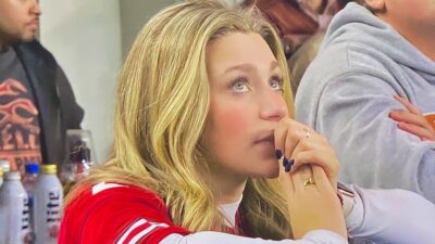 Female Ihio State fan at Cotton Bowl