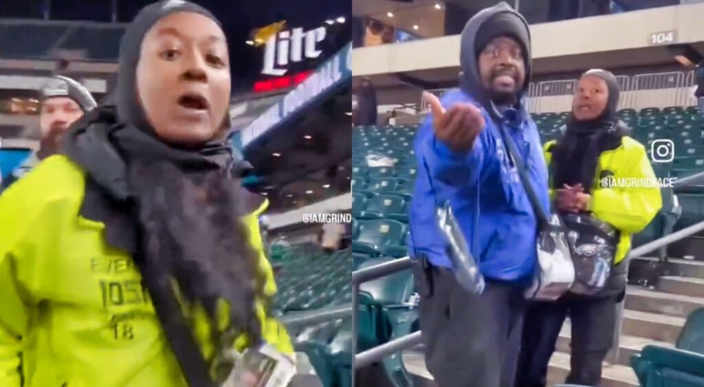 Philadelphia Eagles fan and security guard