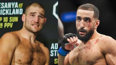 Sean Strickland sarcastically dismisses Belal Muhammad's middleweight move, showing little concern for the potential division change