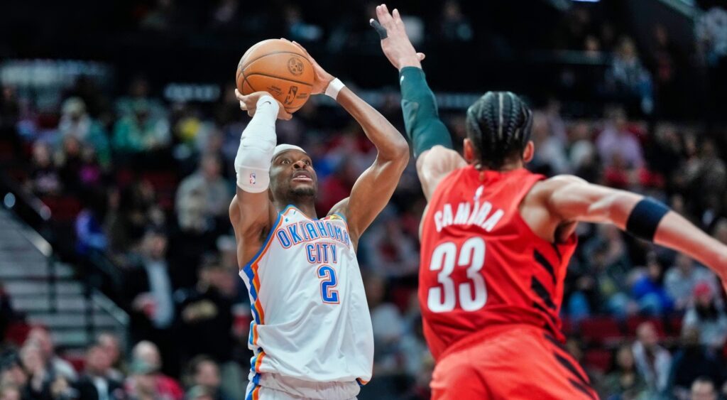 Thunder vs. Blazers post game stats