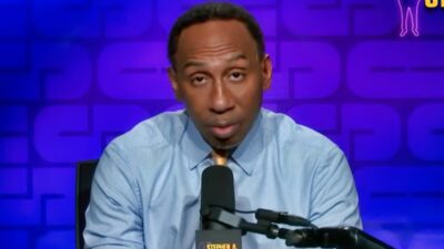 Stephen A Smith speaking on his show