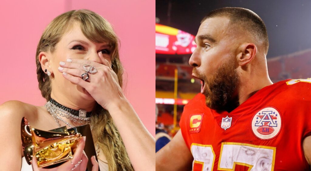 Taylor Swift and Travis Kelce