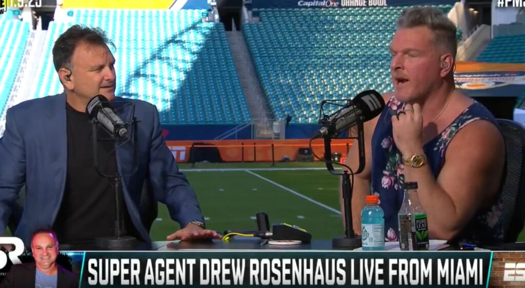 Tyreek Hill's agent, Drew Rosenhaus speaking to PatMcAfee