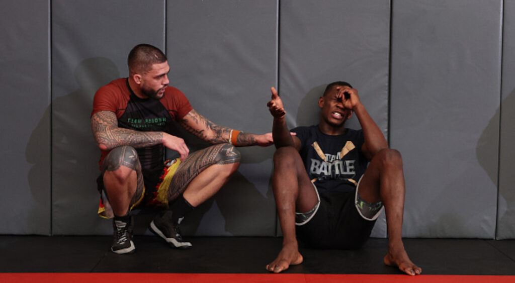 Tyson Pedro and Israel Adesanya training