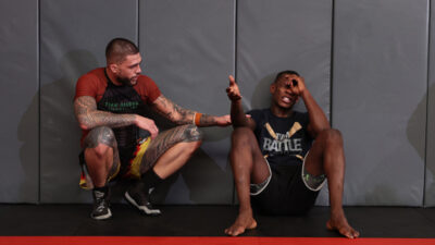 Tyson Pedro and Israel Adesanya training