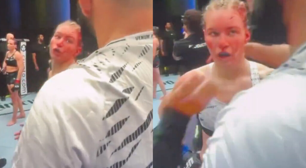 UFC Star Victoria Dudakova slaps her coach