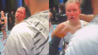 UFC Star Victoria Dudakova slaps her coach