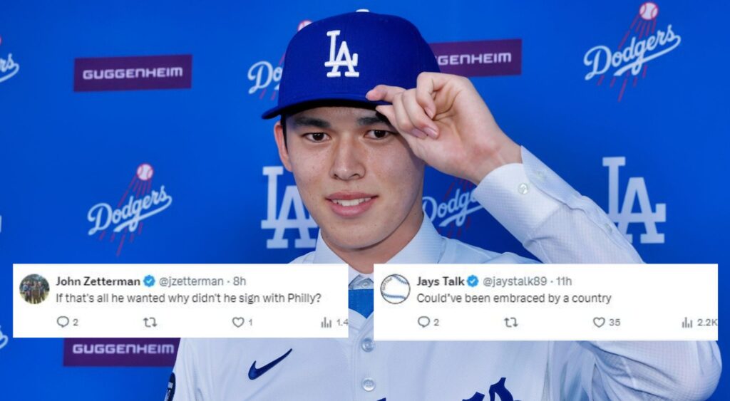 MLB Fans React To Roki Sasaki's Claim About Choosing The Dodgers