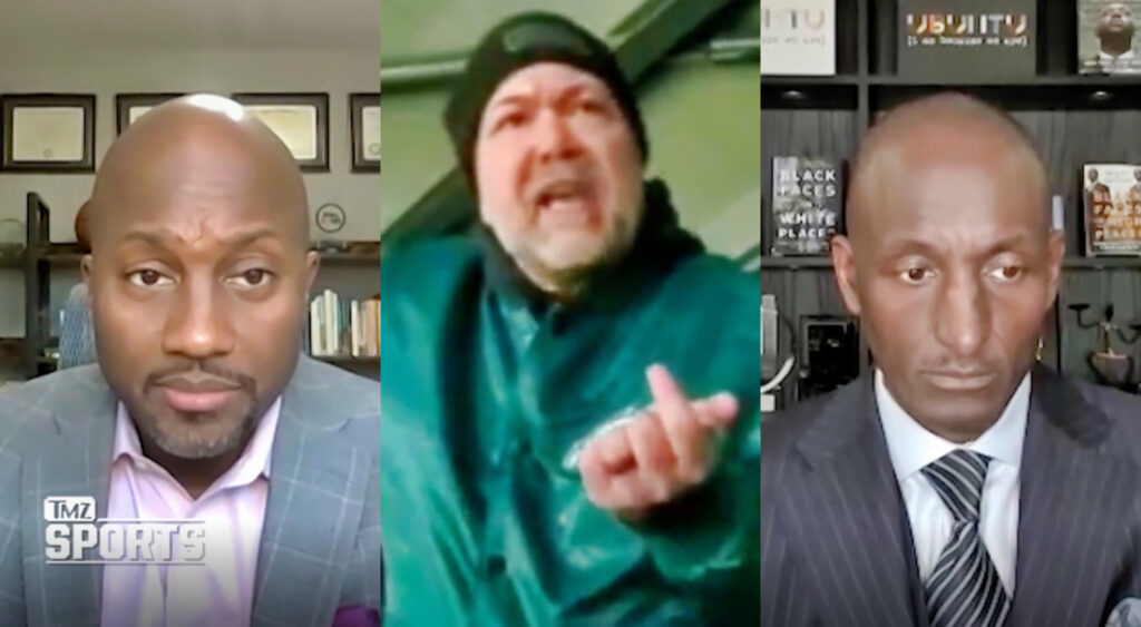 VIDEO: Eagles Fan Ryan Caldwell Gets Called Out By His Former Employer Co-Founders For Verbally Abusing A Female Packers Fan During Wild Card Game 