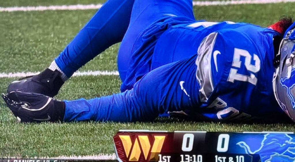 VIDEO: Lions CB Amik Robertson Suffers Gruesome Arm Snap After Collision With Teammate During Playoff Game vs. Commanders