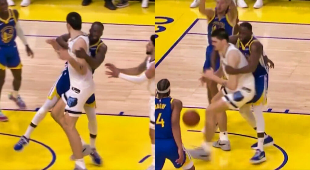 Zach Edey Gets Involved In A Heated Exchange With Draymond Green After Warriors Star Commits A Nasty Foul On Him