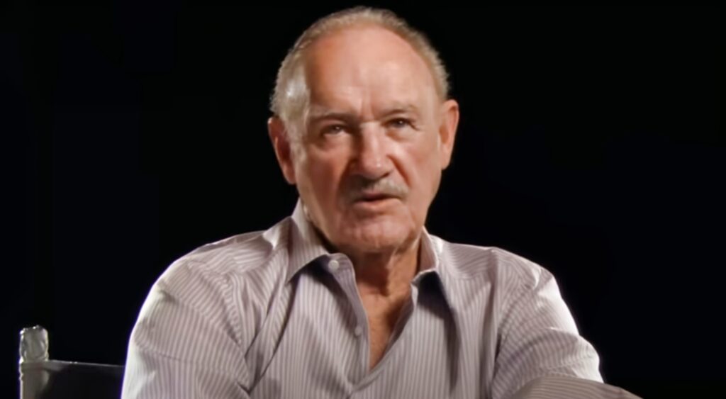 Gene Hackman during interview