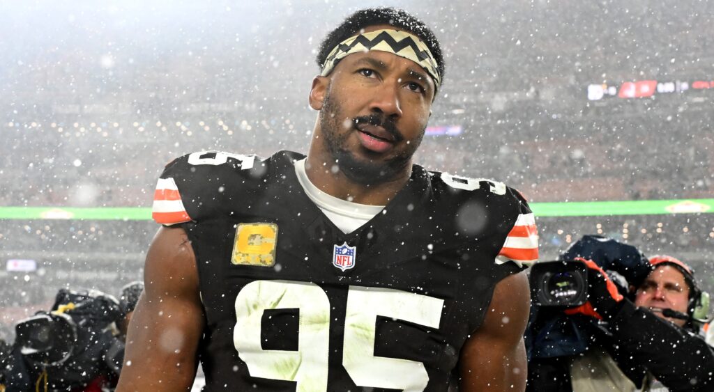 Myles Garrett in uniform