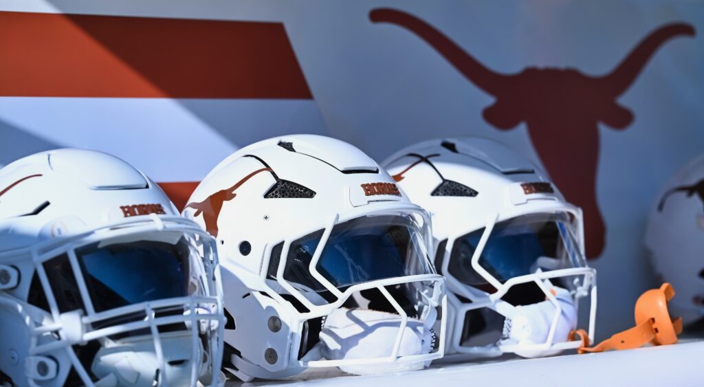 Texas Longhorns helmets