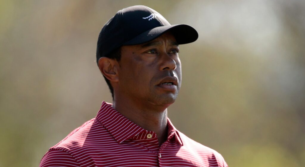 Tiger Woods on golf course