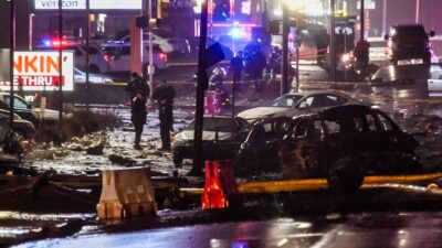 Wreckage from Air Ambulance crash in Philadelphia