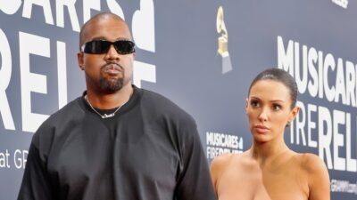 Kanye West and his wife Bianca Censori