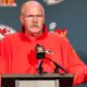 Andy Reid speaking to reporters