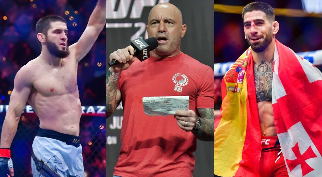 Joe Rogan advocates for an Ilia Topuria vs. Islam Makhachev super fight, overlooking calls for an Alexander Volkanovski rematch