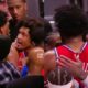 Joel Embiid and Kelly Oubre Jr. had a heated moment on the court