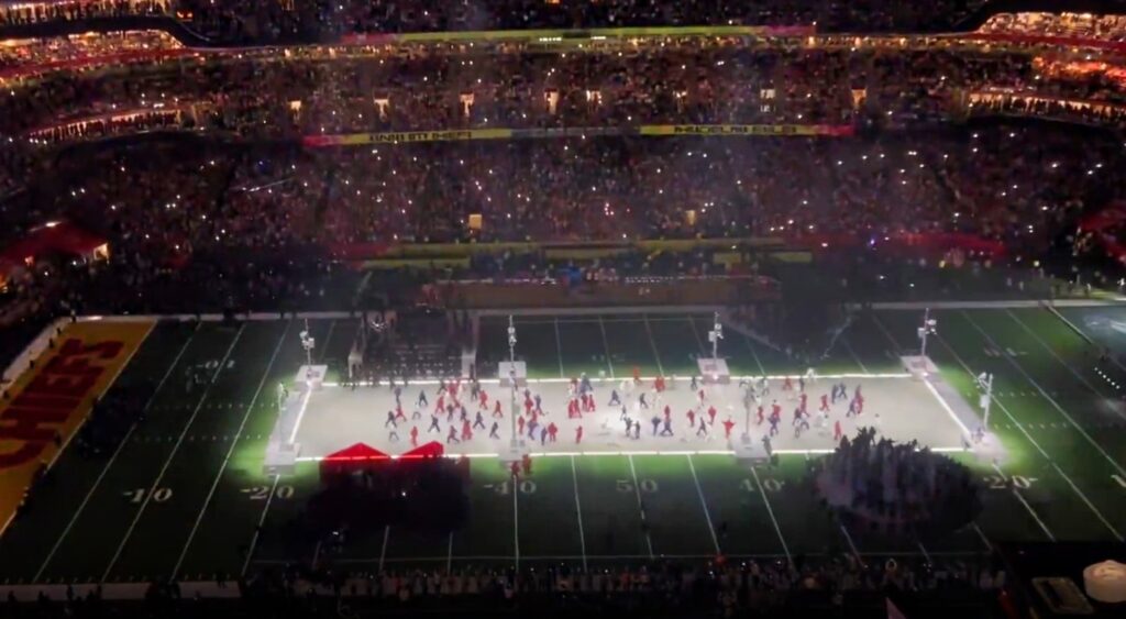 Kendrick Lamar Super Bowl stage