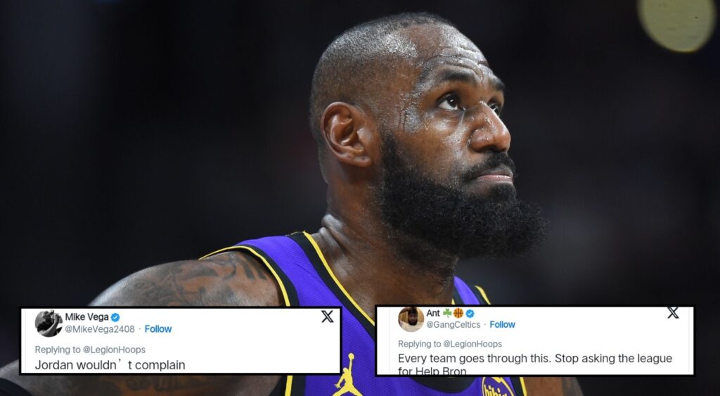 LeBron James disappointed at the Lakers schedule