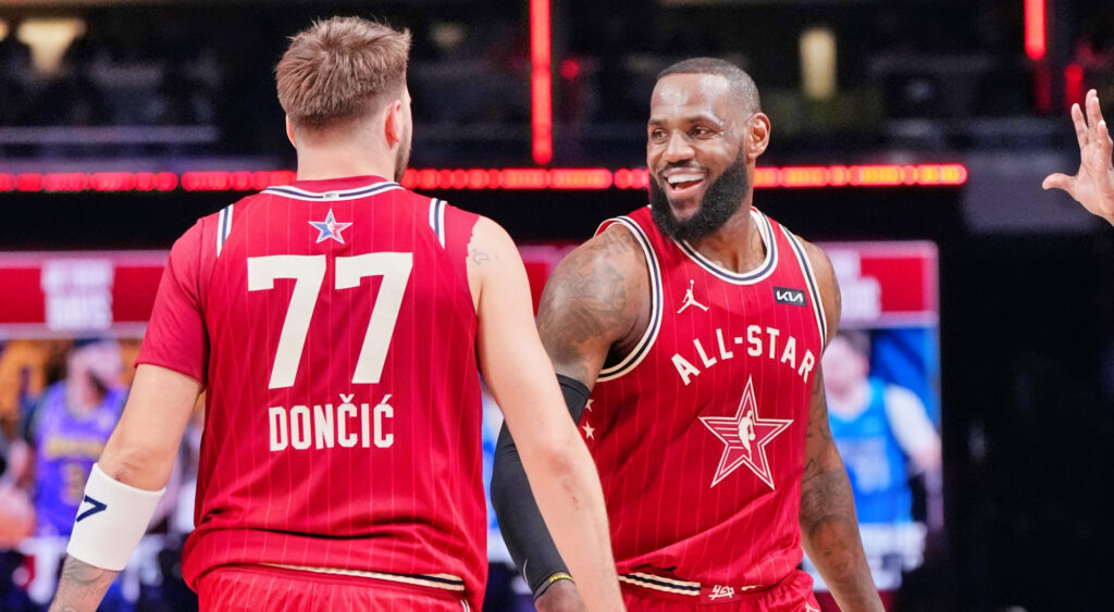 LeBron James and Luka Doncic