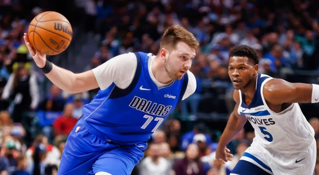 Anthony Edwards addresses Luka Doncic's trade