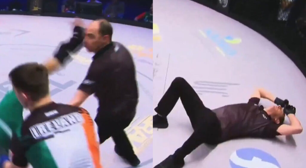 MMA Fighter Accidentally KOs the Referee