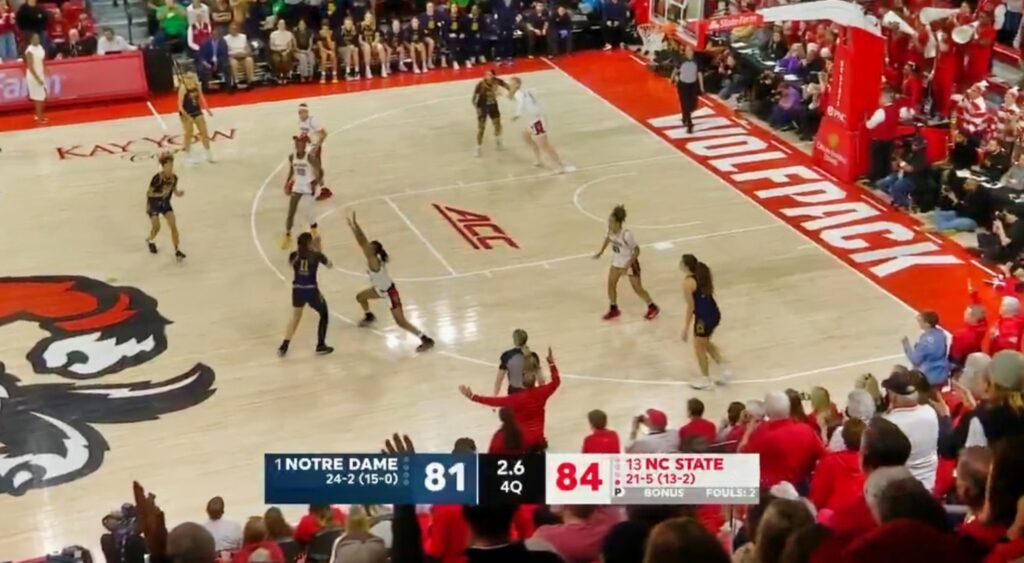 Notre Dame playing NC State